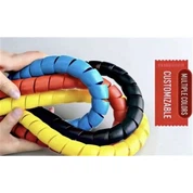 Plat ak koube manch pwoteksyon espiral