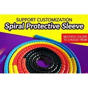 Segondè ak ba presyon kawotchou pwoteksyon manch, koube sifas espiral manch pwoteksyon